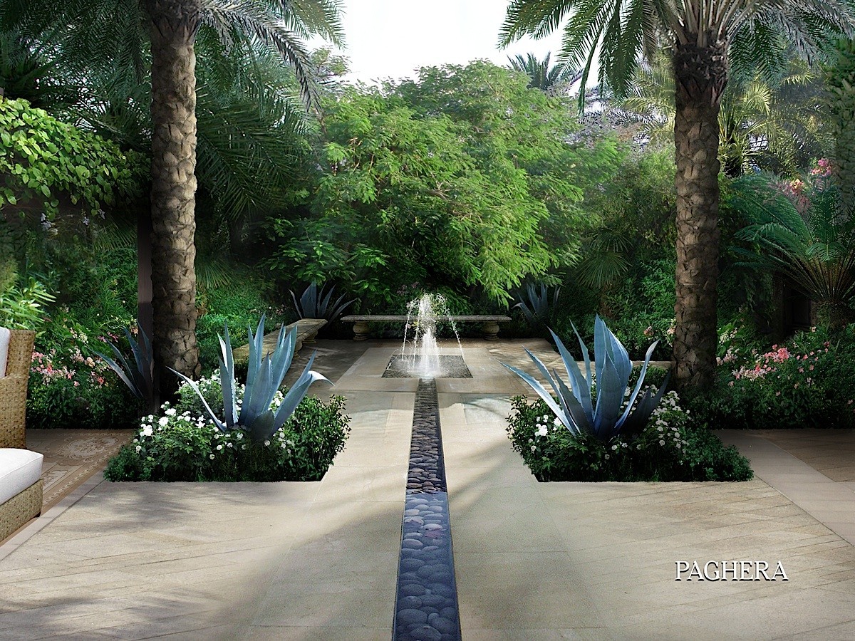 A Mediterranean garden in Kuwait City Gardens Paghera
